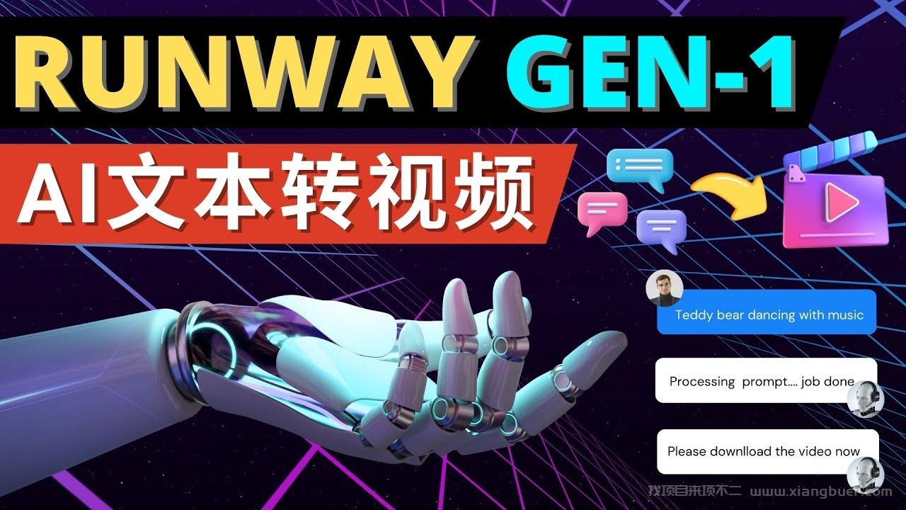 【第202期】Runway Gen-1发布 次世代Ai文本转视频工具 输入文本命令 生成多种类型视频