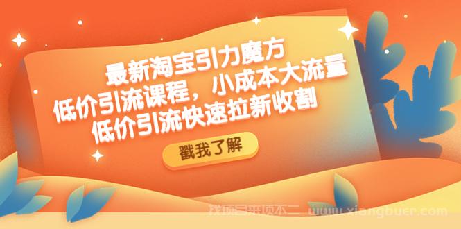 【第225期】最新淘宝引力魔方低价引流实操：小成本大流量，低价引流快速拉新收割