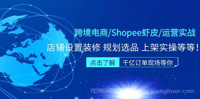 【第368期】跨境电商Shopee虾皮运营实战训练营：店铺设置装修 规划选品 上架实操