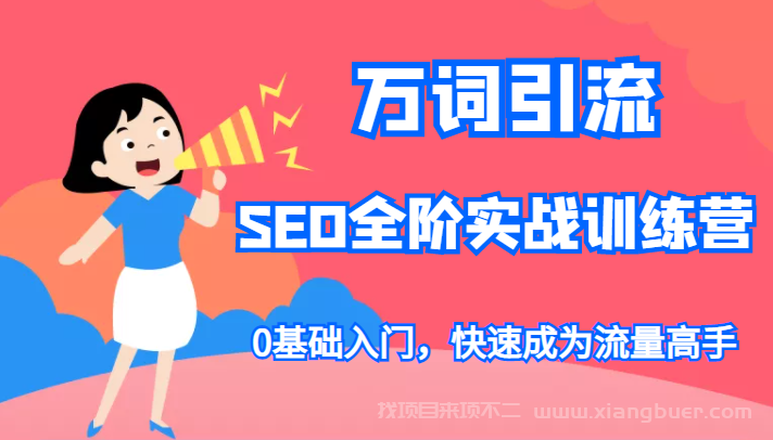 【第382期】万词引流-SEO全阶实战训练营，0基础入门，快速成为流量高手