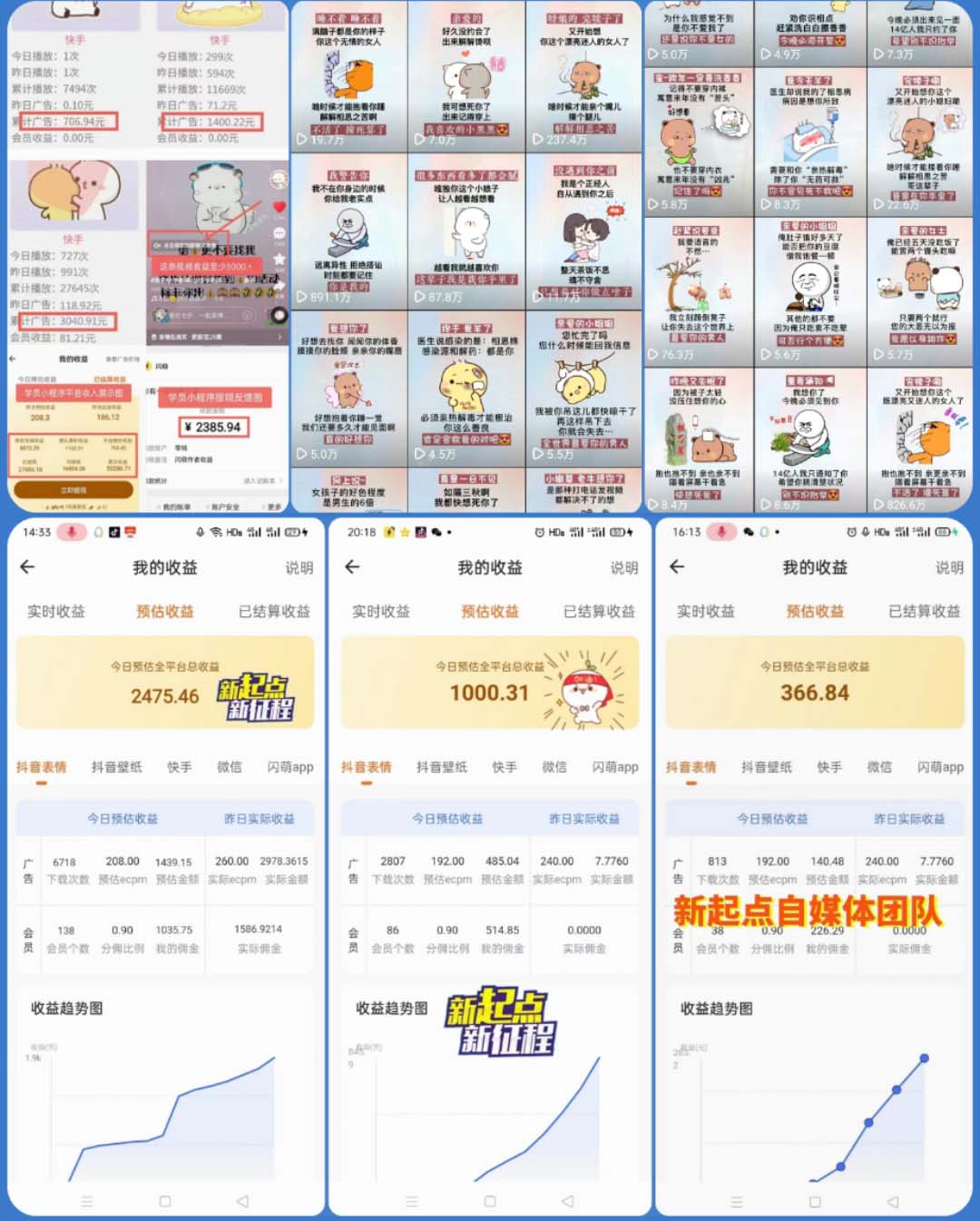 【第848期】动态背景表情包取图小程序，1万播放量收益10~15元，一条大热门赚几千上万