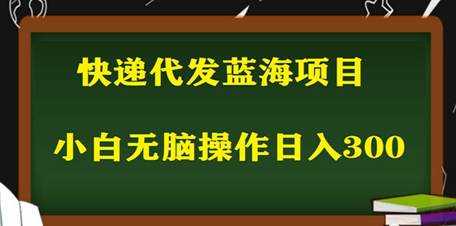 2023最新蓝海快递代发项目，小白零成本照抄也能日入300+