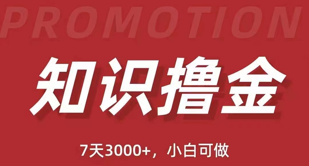  【第1054期】抖音知识撸金项目简单粗暴日入1000+，小白可做（教程+资料）