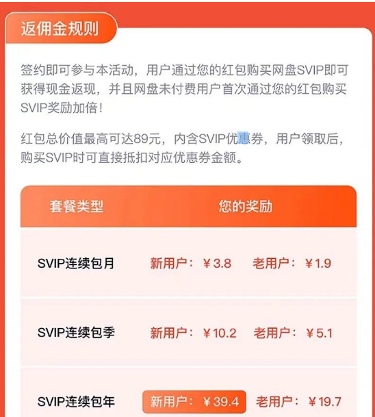 网盘会员分销项目，一单利润几十块，每天撸个几百块！