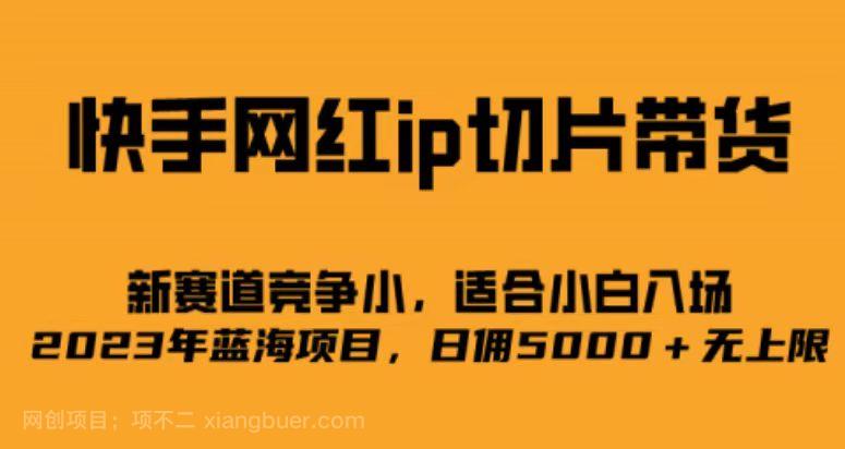 【第2978期】快手网红ip切片新赛道，竞争小，适合小白 2023蓝海项目