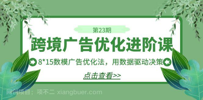 【第3830期】跨境广告·优化进阶课·第23期，8*15数模广告优化法，用数据驱动决策