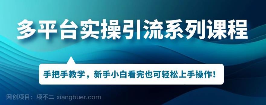 【第3960期】多平台引流实操系列课程，新手小白看完也可轻松上手进行引流操作