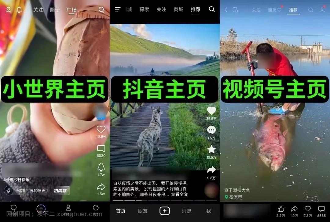 QQ小世界短视频项目，操作简单，人人都能操作