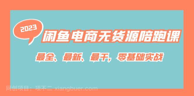 【第4196期】闲鱼电商无货源陪跑课，最全、最新、最干，零基础实战！