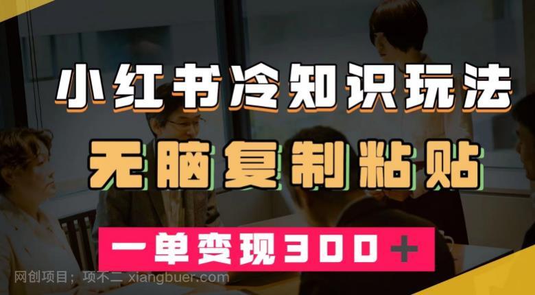 【第4313期】小红书冷知识玩法，无脑复制粘贴，一单变现300＋