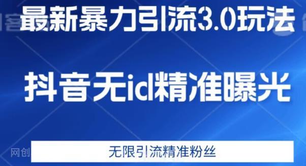 【第4496期】最新暴力引流3.0版本，抖音无id暴力引流各行业精准用户