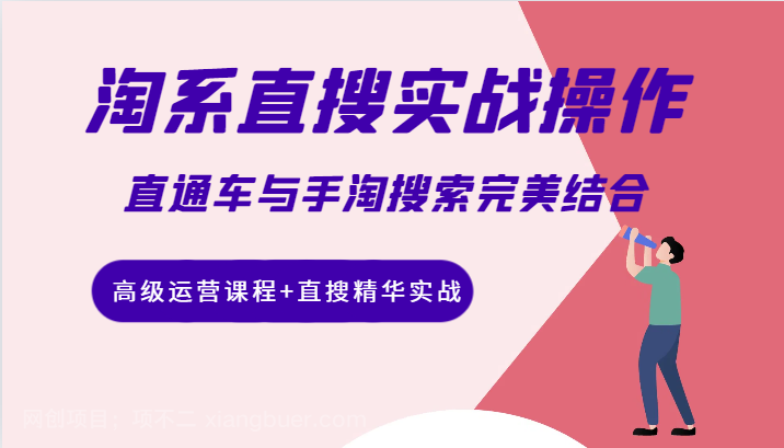 【第6734期】淘系直搜实战操作，直通车与手淘搜索完美结合（高级运营课程+直搜精华实战）