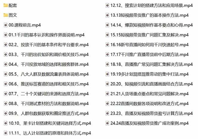 【第6913期】2023巨量千川小白到高手：推广逻辑 计划搭建 搭建思路等(教程+图文+配套)