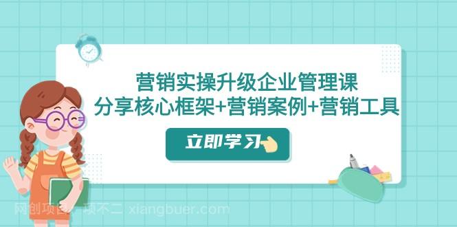 【第7459期】营销实操升级·企业管理课：分享核心框架+营销案例+营销工具（课程+文档）