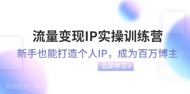 【第8744期】流量变现IP实操训练营：新手也能打造个人IP，成为百万 博主（46节课）