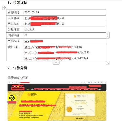 网站被网监大队下发整改通知书