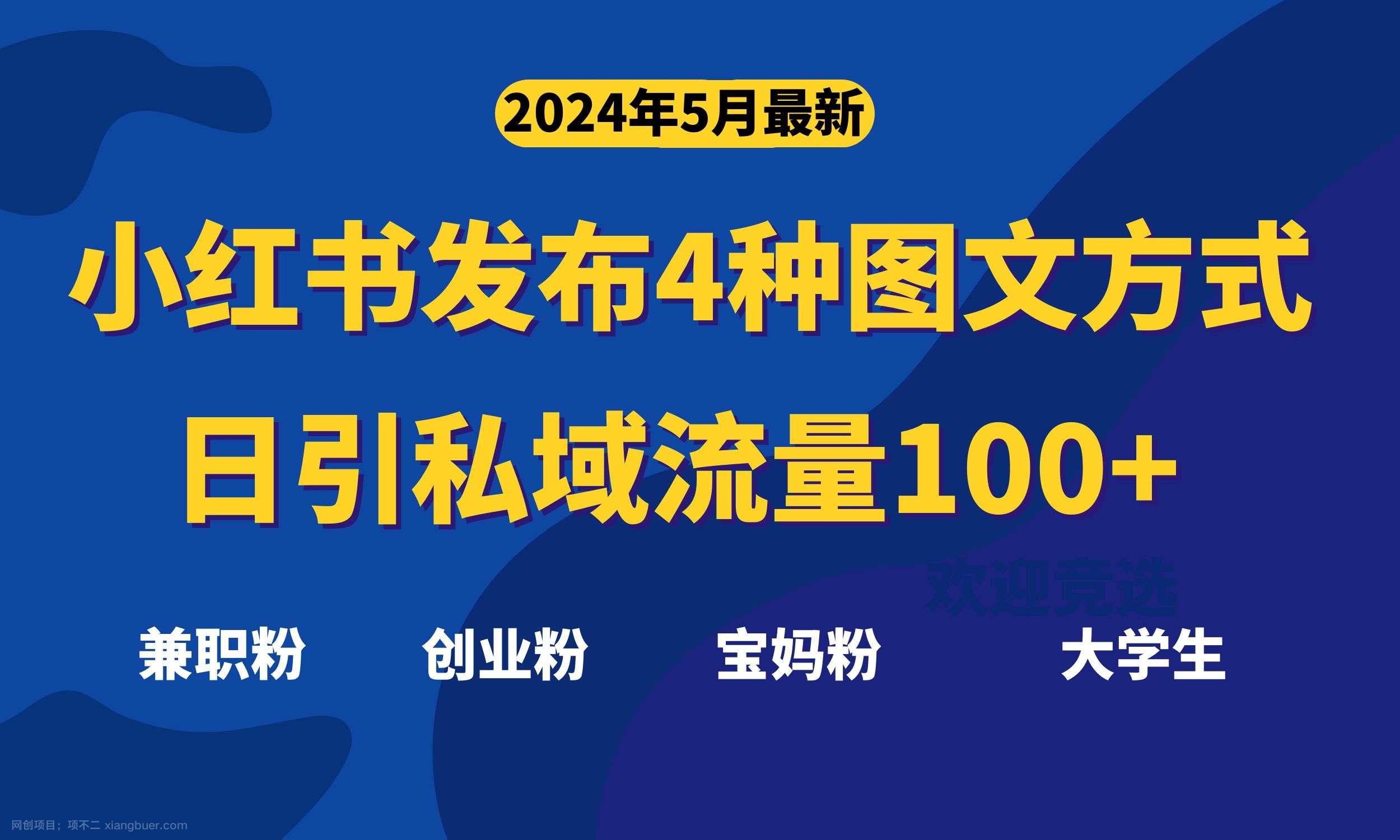 【第11936期】最新小红书发布这四种图文，日引私域流量100+不成问题