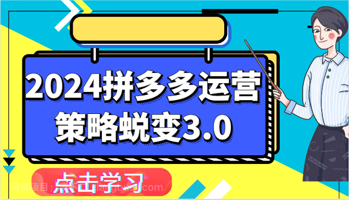 【第12464期】2024拼多多运营策略蜕变3.0-提升拼多多认知、制定运营策略、实现盈利收割等