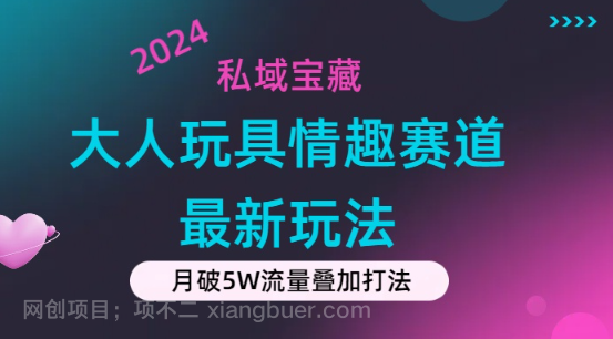 【第12673期】私域宝藏：大人玩具情趣赛道合规新玩法，零投入，私域超高流量成单率高