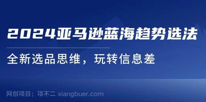 【第12804期】2024亚马逊蓝海趋势选法，全新选品思维，玩转信息差