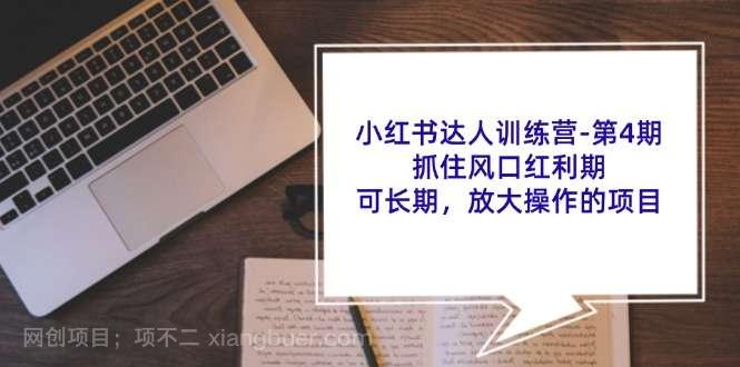 【第12918期】小红书达人训练营第4期：抓住风口红利期，可长期，放大操作的项目