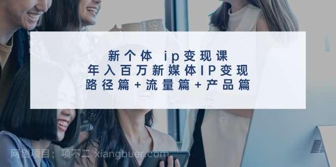 【第13012期】新个体ip变现课，年入百万新媒体IP变现，路径篇+流量篇+产品篇