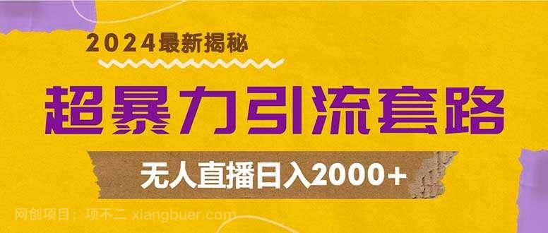 【第13832期】超暴力引流套路，无人直播日入2000+