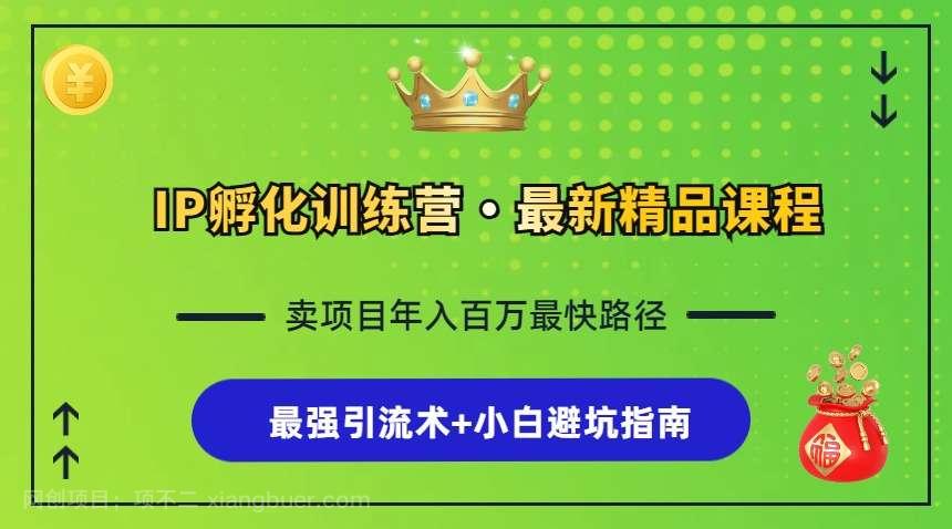 【第14127期】IP孵化训练营，知识付费全流程+最强引流术+小白避坑指南