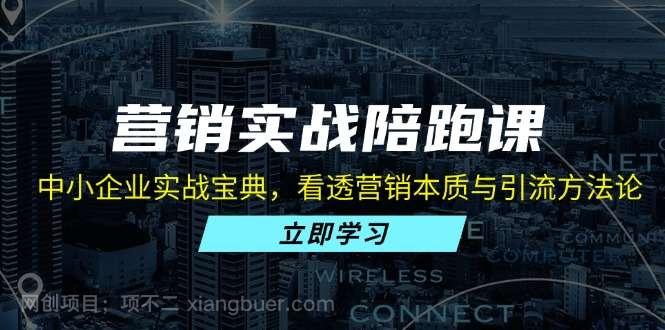 【第14271期】营销实战陪跑课：中小企业实战宝典，看透营销本质与引流方法论