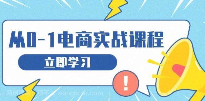 【第14785期】从零做电商实战课程，教你如何获取访客、选品布局，搭建基础运营团队