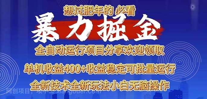 【第14891期】2025暴力掘金项目，想过肥年必看！