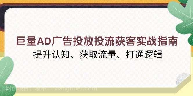 【第15125期】巨量AD广告投放投流获客实战指南，提升认知、获取流量、打通逻辑