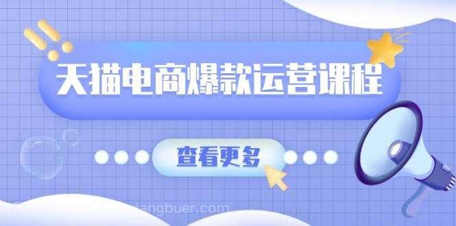 【第13205期】天猫电商爆款运营课程，爆款卖点提炼与流量实操，多套模型全面学习