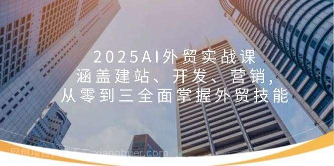 【第14614期】2025AI外贸实战课：涵盖建站、开发、营销, 从零到三全面掌握外贸技能